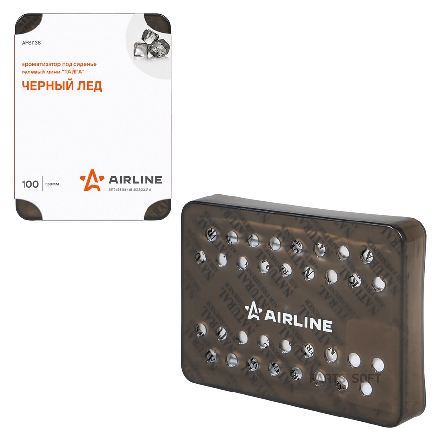 Ароматизатор под сиденье (Black ice/Черный лед) "AIRLINE" Тайга (мини) - AIRLINE None None